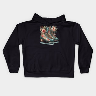 Ice Skating Boots Kids Hoodie